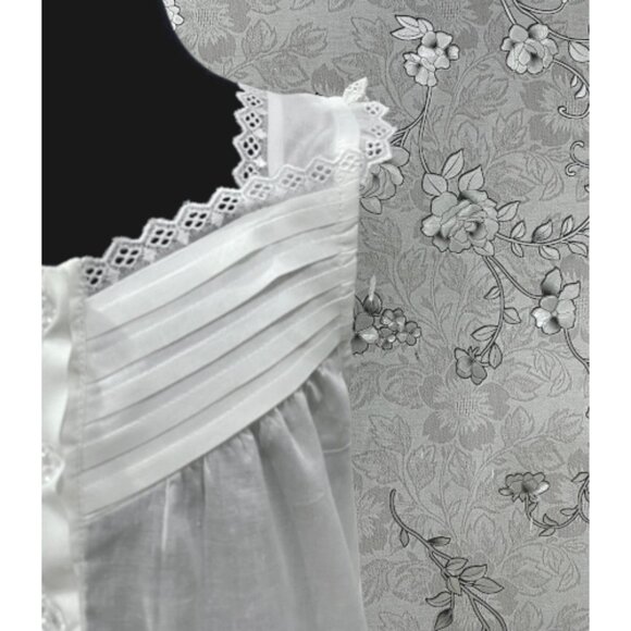 SoieRose Girls Victorian 100% Cotton Nightgown | Heirloom Lace Sleepwear-SR-1234 - Picture 4 of 6